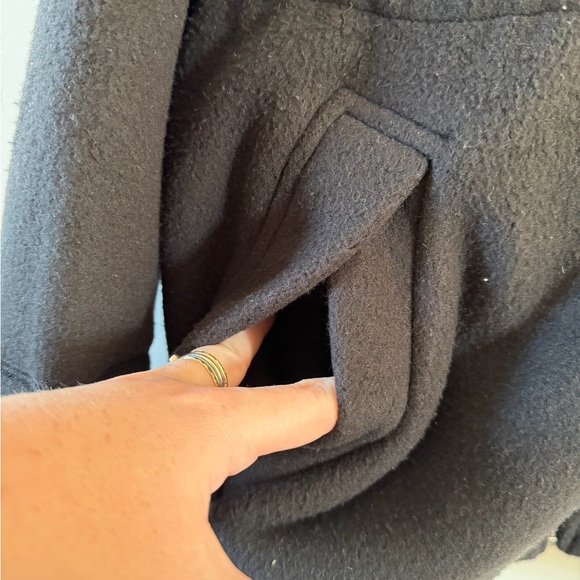 Escada Sport Black Fleece Jacket Italian Made Size Medium - Picture 4 of 7